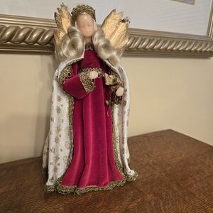 Vintage German Handmade Angel Tree Topper/Decor Piece